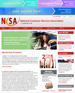 NCSA website banner ad